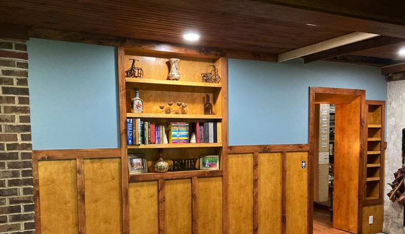 Wall Remodel with Customer-Selected Built-Ins