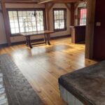 Complete refinishing of wood flooring